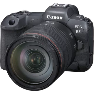 Canon EOS R5 -runko + RF 24-105 F4 IS USM kit + 200€ alennus