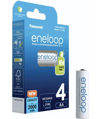 Panasonic Eneloop Mignon 2000mAh AA akku (4kpl)