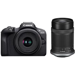 Canon EOS R100 + RF-S 18-45mm + 55-210mm järjestelmäkamera kit + 100€ alennus