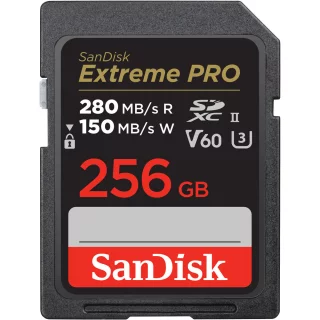 SanDisk Extreme Pro 256GB SDXC (280Mb/s) V60 UHS-II -muistikortti