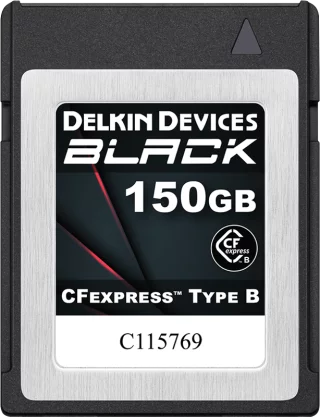 Delkin CFexpress BLACK (R1725/W1530) (G3) 150GB -muistikortti