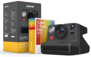 Polaroid Now Gen 2 + E-Box -pikakamera + filmipaketti - Musta
