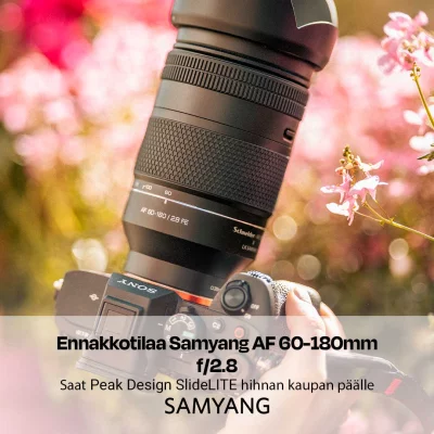 Samyang AF 60-180mm ennakkotilaajan etu