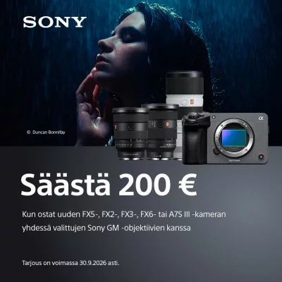 Sony FX objektiivi kampanja