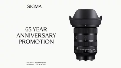 Sigma 65 Year Anniversary Promotion