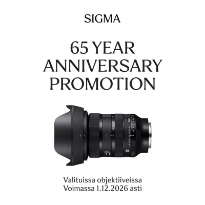 Sigma 65 Year Anniversary Promotion
