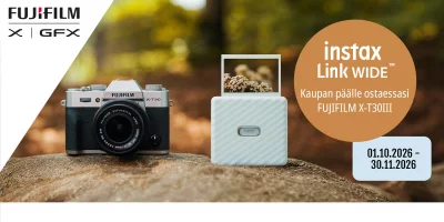 Fujifilm X-T30 III + Instax Link Wide kampanja