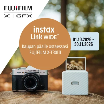 Fujifilm X-T30 III + Instax Link Wide kampanja