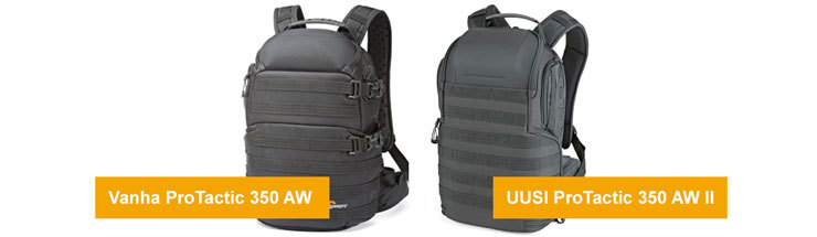 LowePro Protactic 450 vertailu