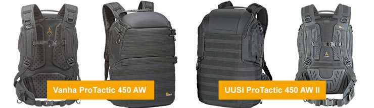 LowePro Protactic 450 vertailu